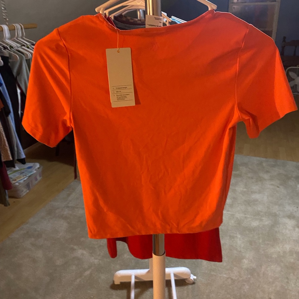 All in Motion Bright Pink/Orange Short Sleeve Tee - Picture 2 of 3